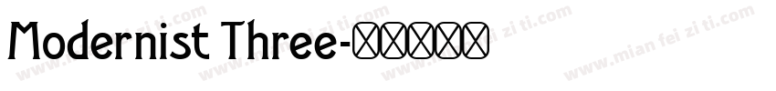 Modernist Three字体转换